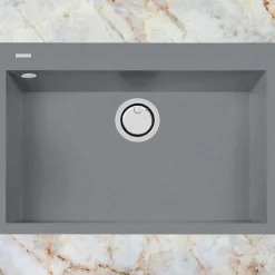 Évier à encastrer 1 Cuve 49x40x20cm - Quartz Titanium - Quadra SE FRÉCAN