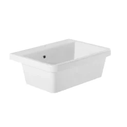 Évier buanderie bac à laver céramique blanc Sanindusa UTILITY 660x501