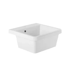 Évier buanderie bac à laver céramique blanc Sanindusa UTILITY 510x500