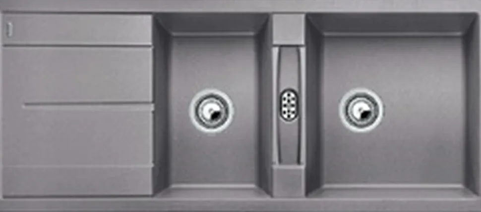 Évier composite de granit METRA 8 S - Coloris : Blanc