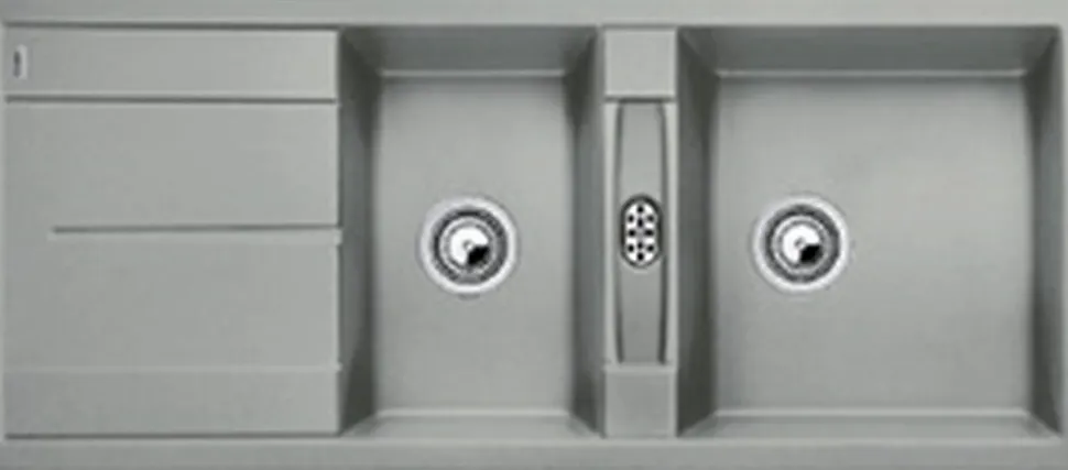 Évier composite de granit METRA 8 S - Coloris : Blanc