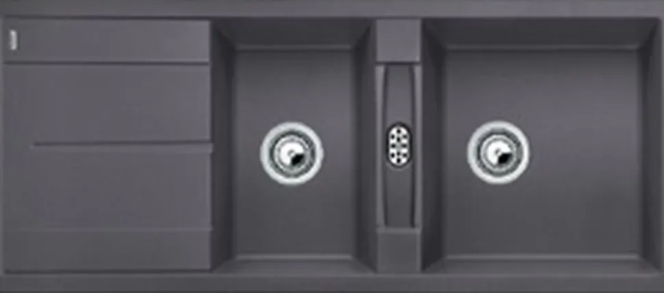 Évier composite de granit METRA 8 S - Coloris : Blanc