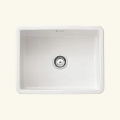 Évier céramique blanc Sanindusa VALET 1 bac 60x46 cm