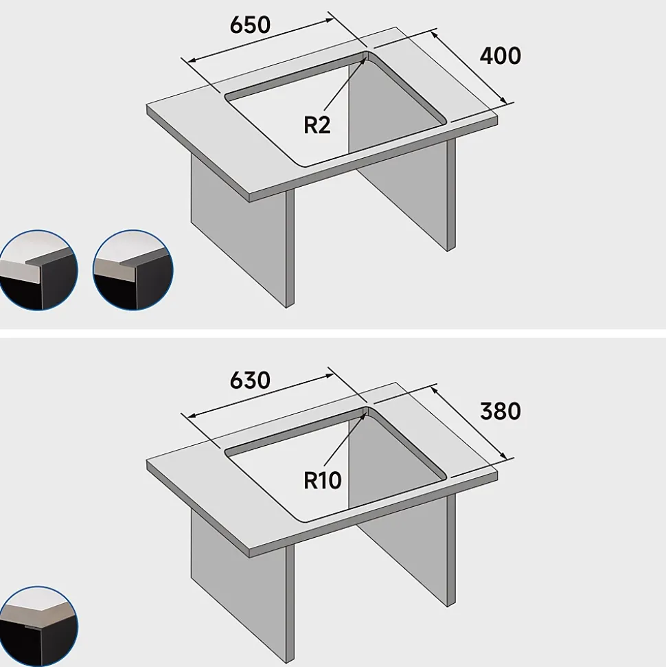 Évier Cuisine 68 cm , Évier en inox, Évier 1 Bac avec Kit de Vidage, Évier à Encastrer