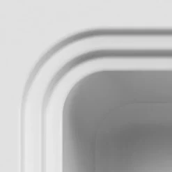 Évier de cuisine 1 cuve et 1 égouttoir en composite de quartz blanc mat avec accessoires Romesco GoodHome