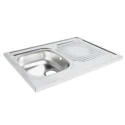 Évier de cuisine à poser 1 bac Mayr acier inoxydable gris