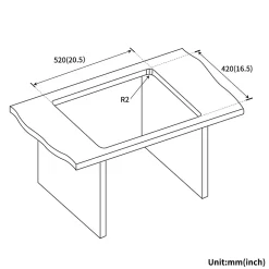 Évier de Cuisine 55 x 45 cm, CECIPA MAX Évier en inox Noir, Évier 1 Bac Montage Encastré ou Supérieur + Distributeur de Savon