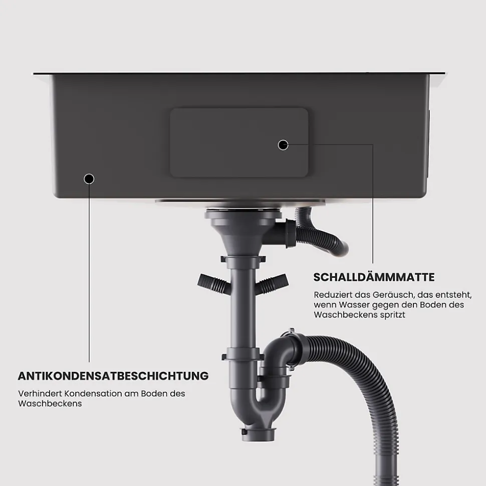 Évier de Cuisine 75 x 45 cm, Cecipa MAX Évier en Inox, Évier 1 Bac avec Panier de Drainage