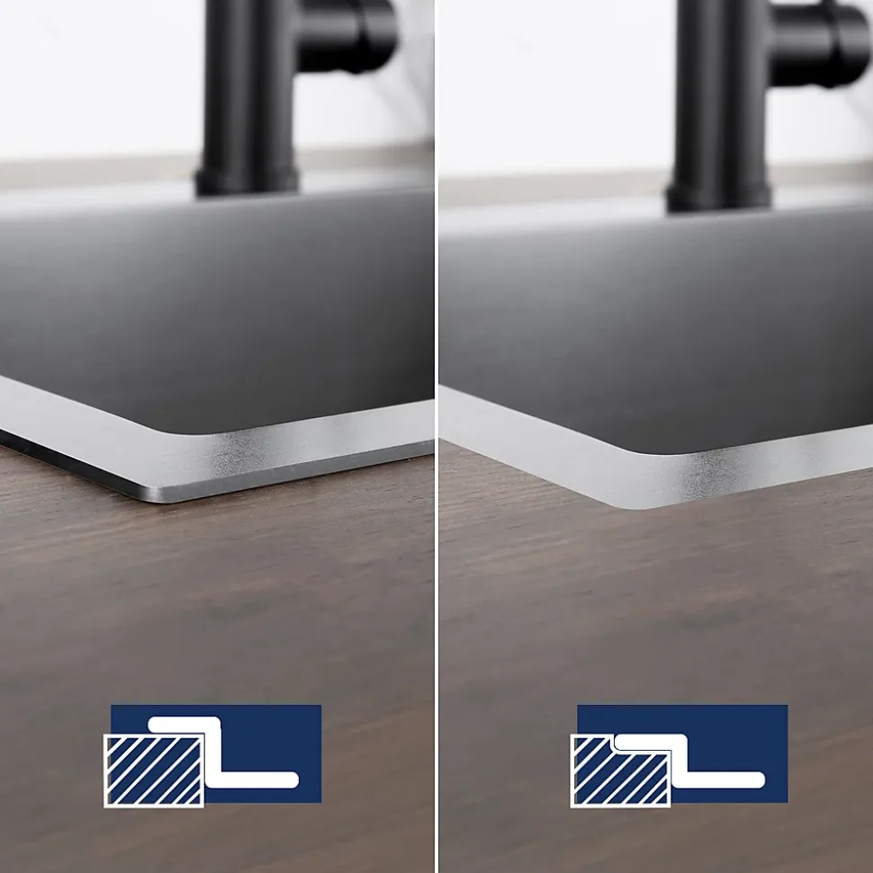 Évier de Cuisine 68 x 45 cm, SOFETIY MAX Évier en Inox Noir, Évier 1 Bac avec Panier de Drainage