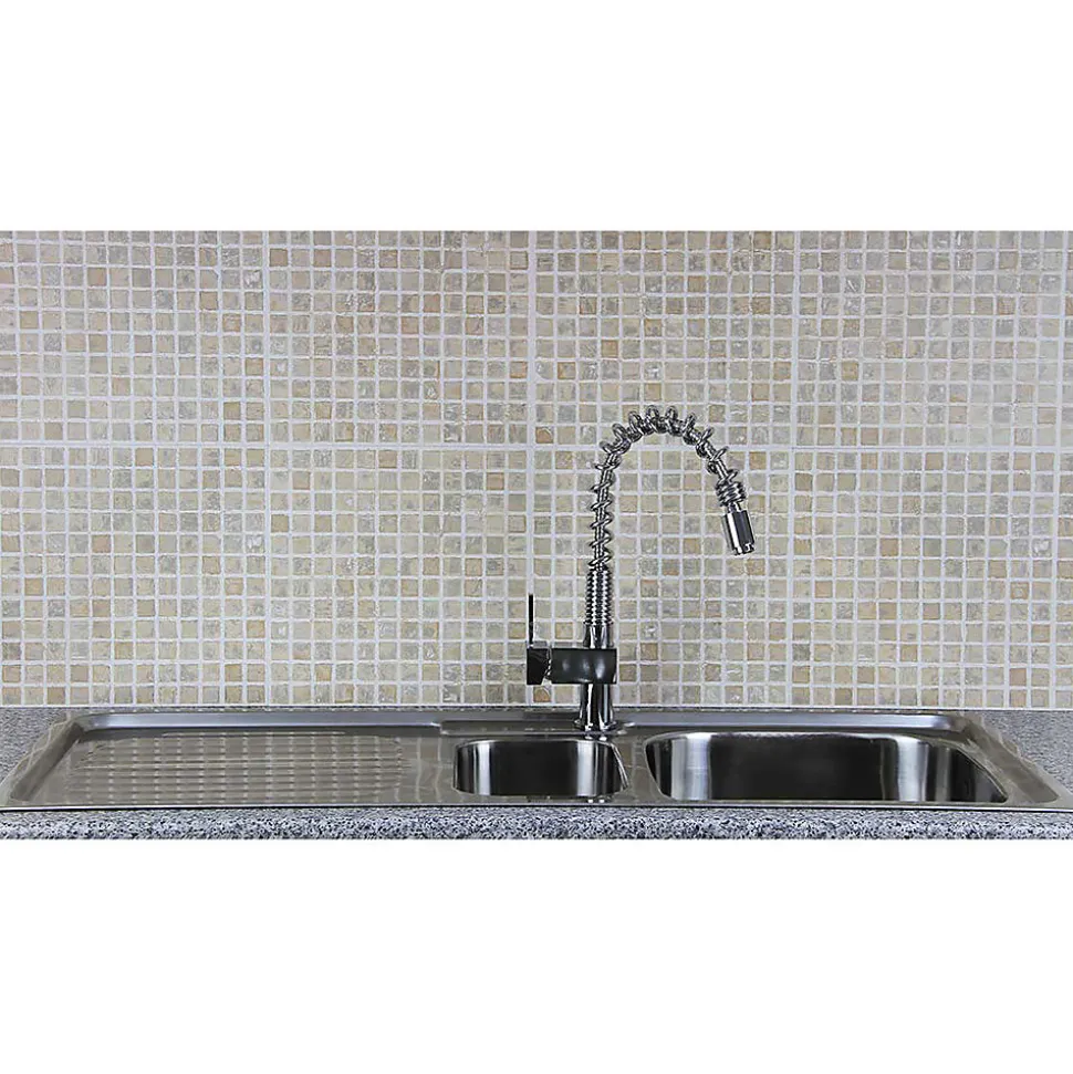 Évier de Cuisine en Acier Inoxydable 105cm x 50cm et Robinet Rainbow