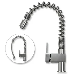 Évier de Cuisine en Acier Inoxydable 105cm x 50cm et Robinet Rainbow