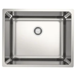 Évier de cuisine sous-plan 1 cuve XS en acier inoxydable Villach GoodHome