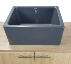 Évier de cuisine timbre d'office Belfast anthracite 1 bac
