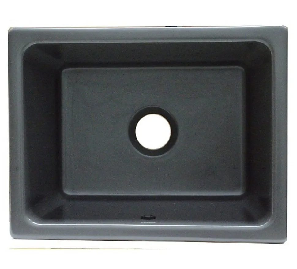 Évier de cuisine timbre d'office Belfast anthracite 1 bac