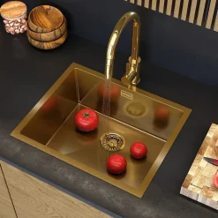 Évier en Acier Granitan Silvo54 encastrable avec Siphon - 1 pièce