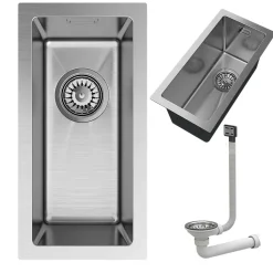 Évier en acier inoxydable Silvo22 Granitan Sous-plan/Encastré avec Siphon - 1 set
