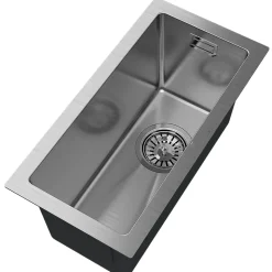 Évier en acier inoxydable Silvo22 Granitan Sous-plan/Encastré avec Siphon - 1 set