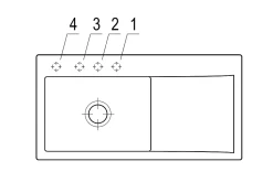 Évier en céramique 1 cuve à gauche à encastrer Villeroy & Boch Subway Style blanc mat