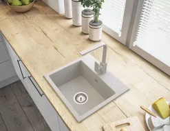 Évier en Granit Granitan Milos avec Siphon - 1 Pièce