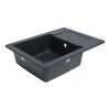 Évier en granit noir 1 bac à encastrer Burnell