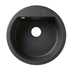 Évier en granit noir 1 bac à encastrer Drexler