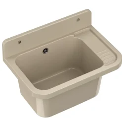 Évier en Granitan Paron pour Garage ou Buanderie Beige