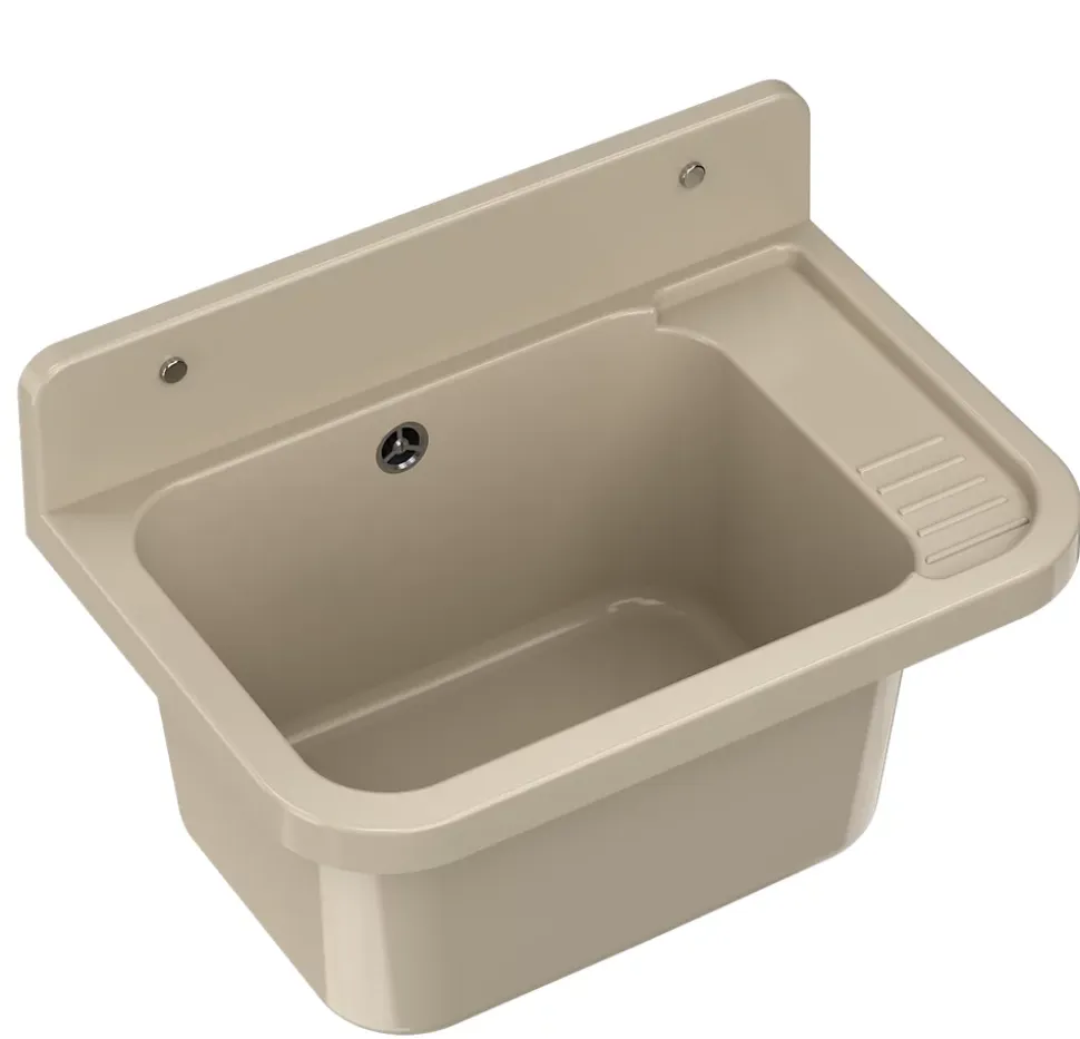 Évier en Granitan Paron pour Garage ou Buanderie Beige