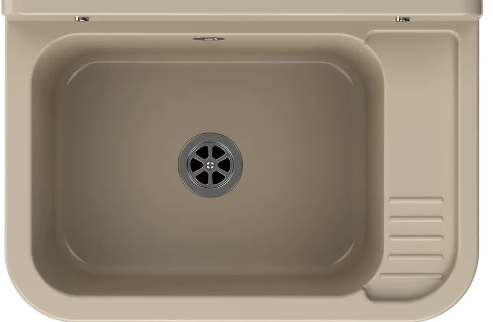 Évier en Granitan Paron pour Garage ou Buanderie Beige