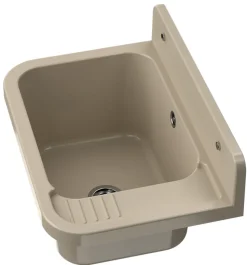 Évier en Granitan Paron pour Garage ou Buanderie Beige