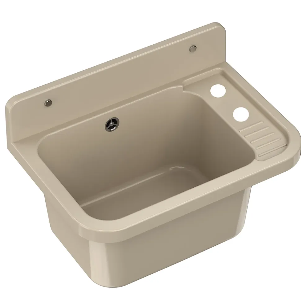 Évier en Granitan Paron pour Garage ou Buanderie Beige