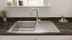 Évier en inox 1 bac à encastrer Apollonia