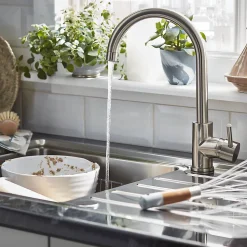 Évier en inox 1 bac à encastrer Apollonia