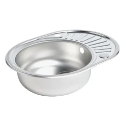 Évier en inox satiné 1 bac à encastrer Liebig