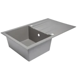 Évier en résine grise mat 1 bac à encastrer Ising