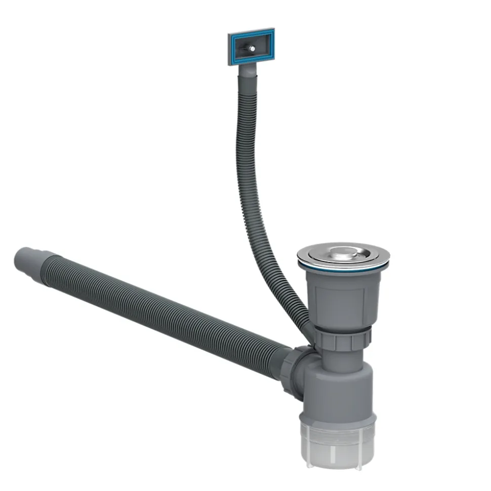 Évier Encastrable Granit Bari78L avec Siphon - 1 Set