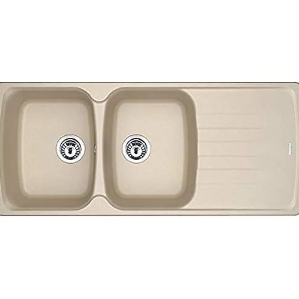 Évier Franke AZG 621 deux cuves 116x50 cm avoine