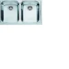 Évier FRANKE LLX 620 inox satiné 79x50 cm 2 bacs
