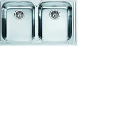 Évier FRANKE LLX 620 inox satiné 79x50 cm 2 bacs