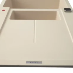 Évier granit beige Luisina TAM TAM 1 bac et demi - 1 égouttoir