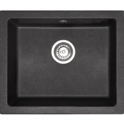 Évier Granit Rea Nels Black 56X46,5X20Cm