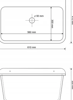 Évier Granitan Large pour Buanderie, Garage ou Chaufferie avec Siphon - 1 pièce