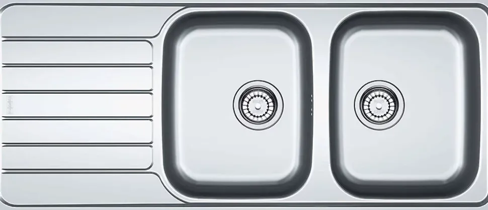 ÉVIER INOX À ENCASTRER 2 CUVE SPARK - SKL 621