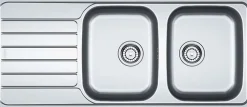 ÉVIER INOX À ENCASTRER 2 CUVE SPARK - SKX 621
