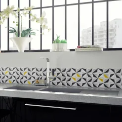 Évier inox lisse RIKAS 2 bacs 1 égouttoir