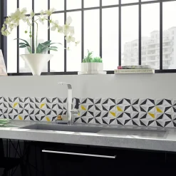 Évier inox lisse RIKAS 1 grand bac 1 égouttoir