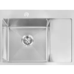 Évier Rea Fin Brush Nickel 62x48x18,5cm