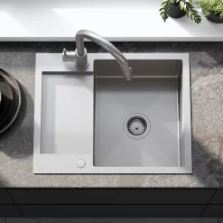 Évier Rea Paul Brush Nickel 60x48x18,5cm