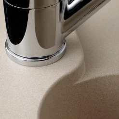 Évier résine beige moucheté Ewi ZIGGY 1 bac 1 égouttoir