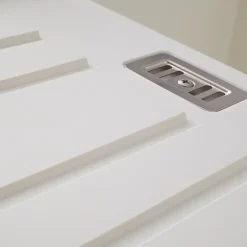 Évier résine blanc PLUTON 1 bac 1 égouttoir