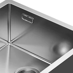 Évier SOLUT avec finition brossée en acier inoxydable Kibath